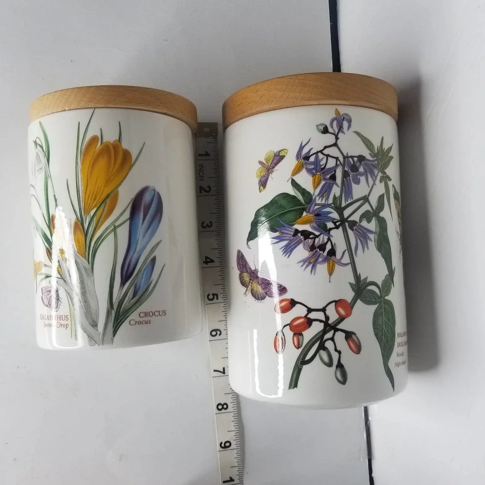 Portmeirion Ceramic Canisters - Set of 2